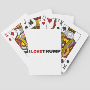 Ik hou van Trump Pokerkaarten