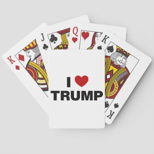 Ik hou van Trump Pokerkaarten (Achterkant)