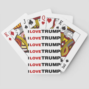Ik hou van Trump Pokerkaarten