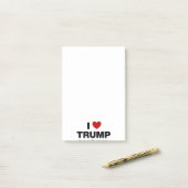 Ik hou van Trump Post-it® Notes (Op bureau)