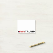 Ik hou van Trump Post-it® Notes (Op bureau)