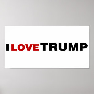 Ik hou van Trump Poster