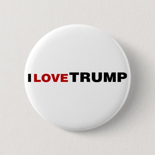 Ik hou van Trump Ronde Button 5,7 Cm (Voorkant)