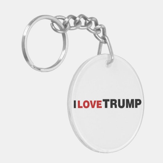 Ik hou van Trump Sleutelhanger (Voorkant Links)