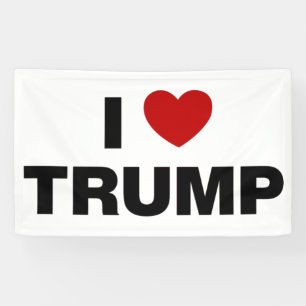 Ik hou van Trump Spandoek