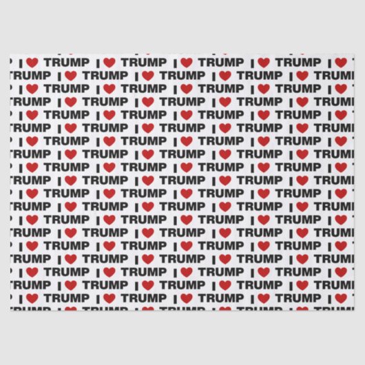 Ik hou van Trump Tissuepapier (Voorkant)