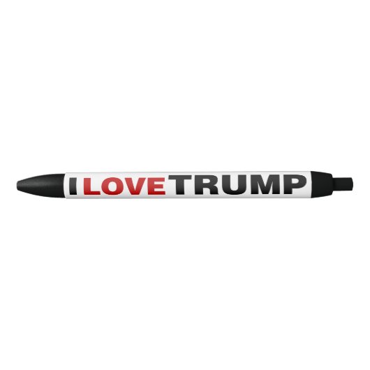 Ik hou van Trump Zwarte Inkt Pen (Voorkant)