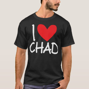 Ik hou van Tsjaadse naam Persoonlijke Mannen Guy B T-shirt
