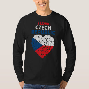 Ik hou van Tsjechië, trots op de Tsjechische vlag T-shirt