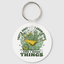 Ik hou van tuinieren met de grappige tuinkruiper. sleutelhanger