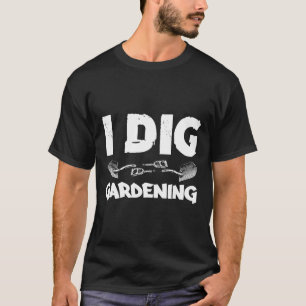 Ik hou van tuinieren Tuin Spreuk Citaat T-shirt