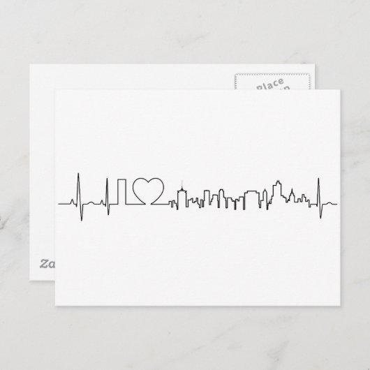 Ik hou van Tulsa in een uitzonderlijke stijl Briefkaart (Voorkant / Achterkant)