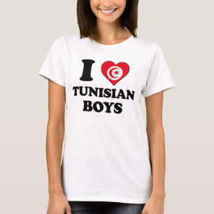 Ik hou van Tunesische jongens T-shirt
