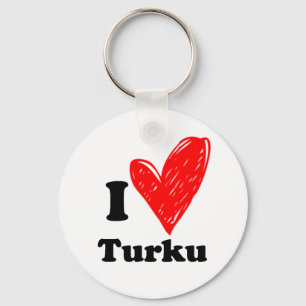 Ik hou van Turku Sleutelhanger