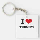 Ik hou van Turnips Sleutelhanger (Voorkant)