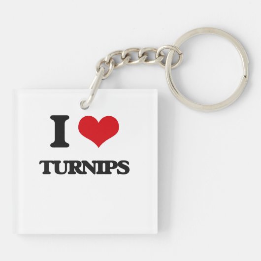 Ik hou van Turnips Sleutelhanger (Achterkant)