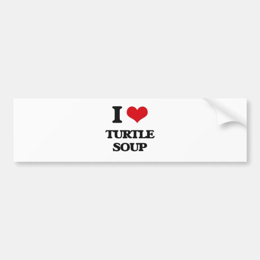 Ik hou van Turtle Soup Bumpersticker (Voorkant)