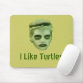 Ik hou van Turtles Zombie Kind Mousepad Muismat (Met muis)