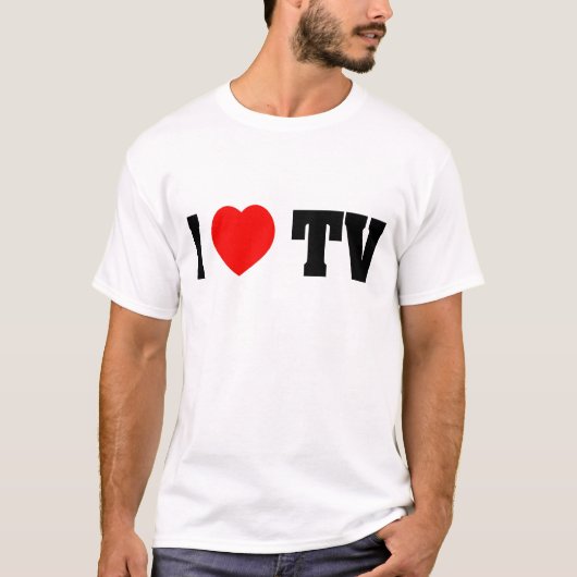 Ik hou van tv t-shirt (Voorkant)