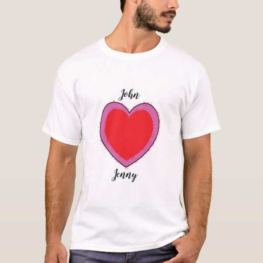 IK HOU VAN TWEE HARTEN IN ÉÉN T-SHIRT (Voorkant)
