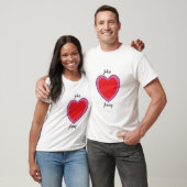 IK HOU VAN TWEE HARTEN IN ÉÉN T-SHIRT (Unisex)