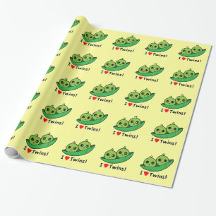 Ik hou van tweelingen: Twee erwten in een peul Cadeaupapier