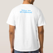 Ik hou van Twitter T-shirt (Achterkant)