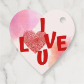 ik hou van u bedankjes labels (Achterkant)