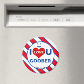 Ik hou van U GOOBER Smile Fun Magnet Magneet (Insitu (Vaatwasser))