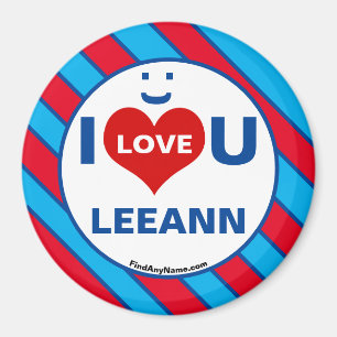 Ik hou van U LEEANN Smile Leuke Magnet Magneet