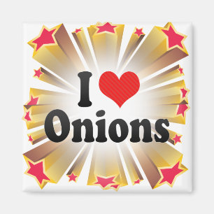 Ik hou van uien magneet