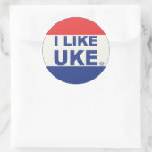 Ik hou van UKE-stickers Ronde Sticker (Tas)