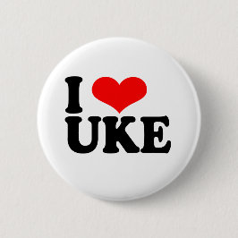 Ik hou van Uke Ukulele Button Badge