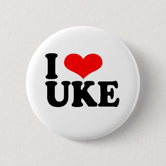 Ik hou van Uke Ukulele Button Badge