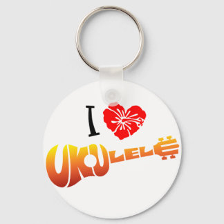 Ik hou van Ukulele Sleutelhanger