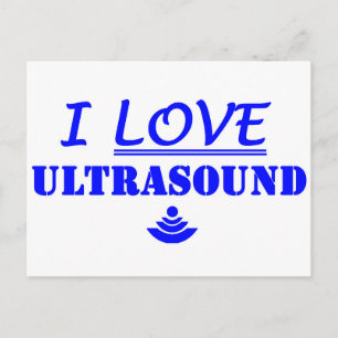 Ik hou van Ultrasound! Briefkaart
