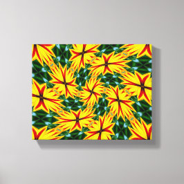 Ik hou van unieke bloemen canvas afdruk