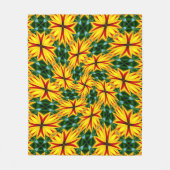 Ik hou van unieke bloemen fleece deken (Voorkant)