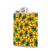 Ik hou van unieke bloemen heupfles (Links)