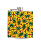 Ik hou van unieke bloemen heupfles (Voorkant)