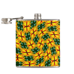 Ik hou van unieke bloemen heupfles