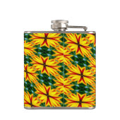 Ik hou van unieke bloemen heupfles (Achterkant)