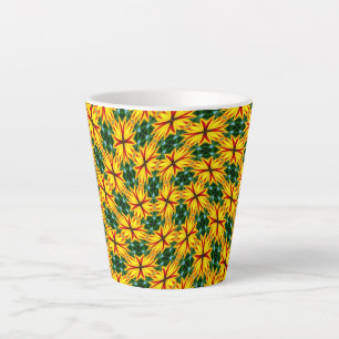 Ik hou van unieke bloemen latte mok