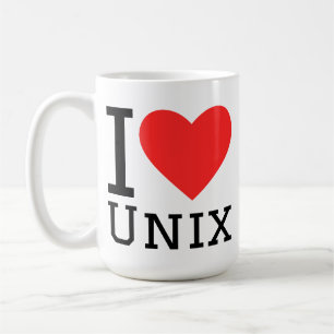 Ik hou van Unix Koffiemok