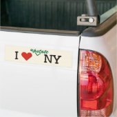 Ik hou van UPSTATE NY Bumpersticker (Op Truck)