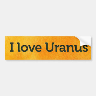 Ik hou van uranus bumpersticker