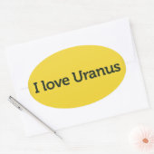 Ik hou van Uranus Sticker (Envelop)