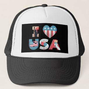 IK HOU VAN USA Motto Design Trucker Pet