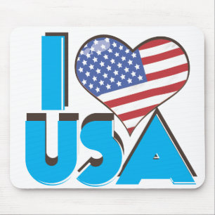 Ik hou van USA Retro 80s Muismat