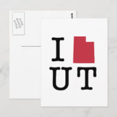 Ik hou van Utah Briefkaart (Voorkant / Achterkant)